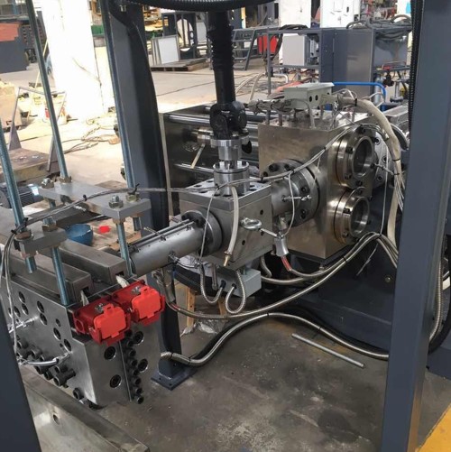 榴莲视频网站榴莲视频黄片+双柱换网器 PET打包带生产线2